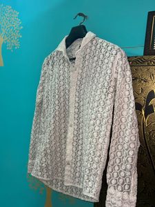 i sell my non use partywear white zara shirt