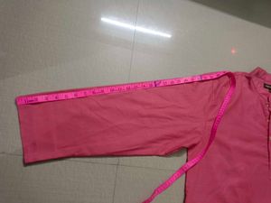 pink colour man kurta