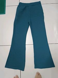 Green Bootcut Trousers
