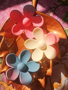 Gradient Flower Hair Claws