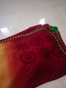 Elegant Red &amp; Yellow Saree