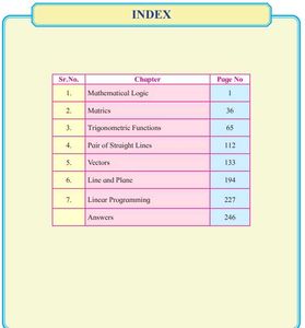 Maharshtra Board Hsc 12th Science Maths 1 Book
