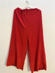 Embroidered Plazzos set of 2