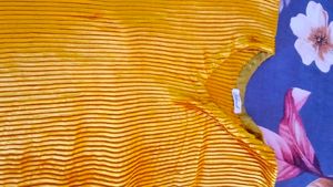 Yellow Golden Kaftan Set