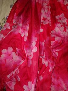 Floral Pink Gown Dress