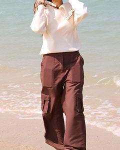 Women Loose Fit Balloon Cargo Trousers