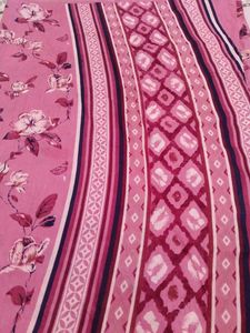 Floral Pink Saree with Awesome Blouse