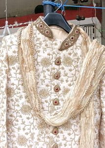 Indo Western Wedding Dress With Lower And Chunari