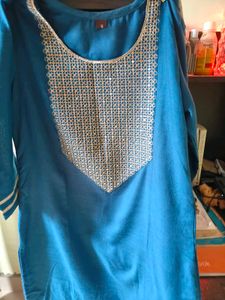 Blue Kurti Set