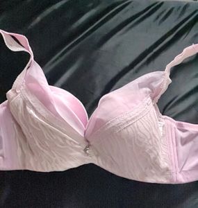 Pink Heavily Padded Bra