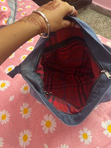 Denim hobo Bag
