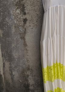 14K. CREME LONG GOWN