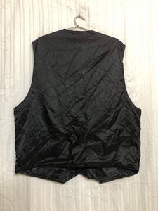 Saddlebred Black Leather Waistcoat