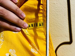 Beautiful Yellow &amp; Blue Kurta -3XL