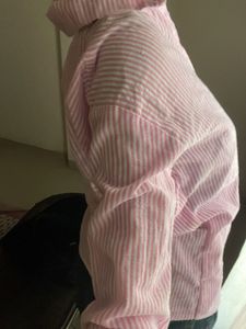 Pink Striped Button-Down Shirt