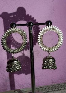 Silver Jhumka