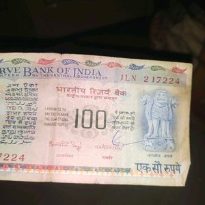 Rare Old Indian 100 Rupees 4 Note +Free Gift 🎁