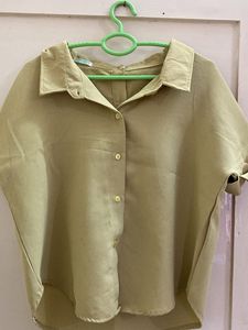 Oversized Button-Up Blouse