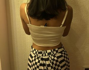 Cream Satin Cami Top