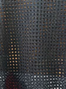 Black Mesh Short Sleeve Top