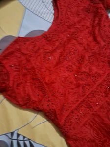 Red Ethnic Gown