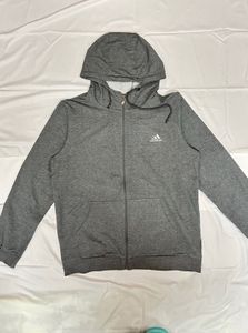 Gray Zip-Up Hoodie