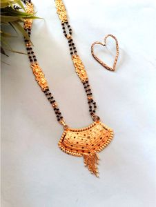 Gold Plated Mangalsutra Necklace-6 Months Warranty
