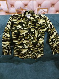 Boys Army Print Shirt 👕