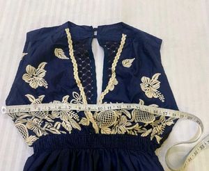 Mini Floral Embroidered Dress Bust 34-36