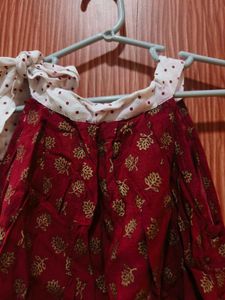 girls top and midi shorts dress