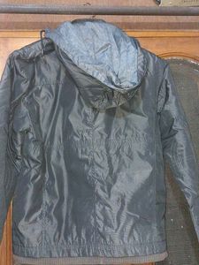 Black Colour Medium Size Jacket With Buttons Zip