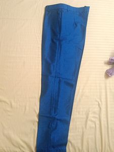 Men Blue Solid Slim-fit Blazer &amp; Pant (Men Suit)