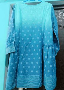 Blue Ombre Print Tunic