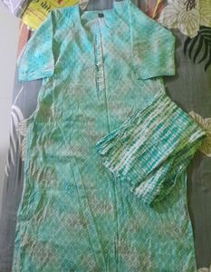Cotton Branded Kurta Pair