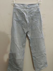 Urbanic Light Blue Flared Straight Jeans