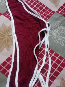Maroon & White Trim Shorts