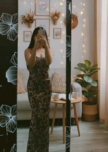 Leopard Print Maxi Dress