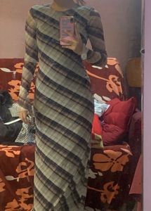 Zara Plaid Maxi Dress
