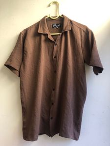 Brown Short Sleeve Shirt