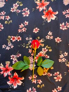 Floral Print 🌺🍁 Soft Stretch Mini Dress👗