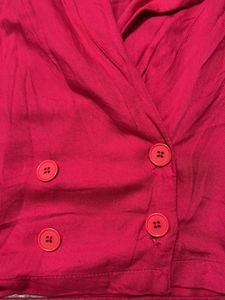 Final: Myntra Fuschia Wrap Co-ord Set From Myntr