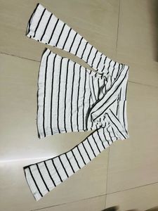 Striped Off Shoulder Top