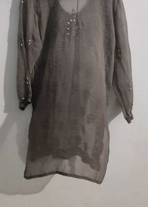 Ombre Chikankari Mirror Work Garara Set