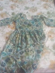 Vintage Floral Print Dress