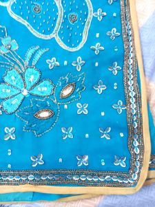 Full Embroidered Saree For Festival