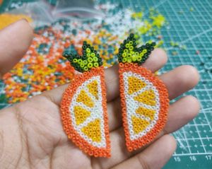 Cute Orange Earrings