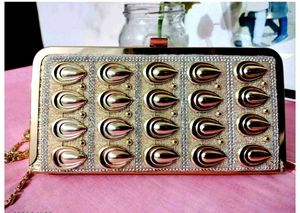 Vintage Gold Tone Clutch &amp; Coin Purse