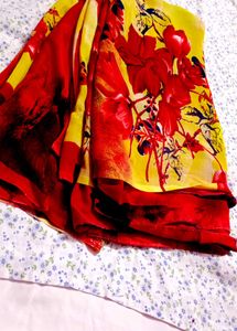 Elegant Floral Saree 2