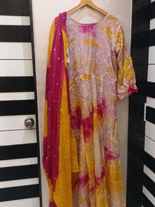 Multi colour gown
