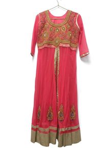 Elegant Pink Ethnic Gown